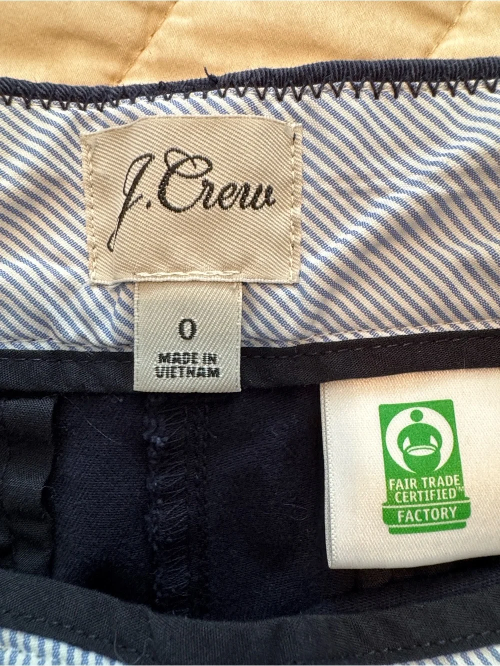 J. Crew Navy Chino Bermuda Shorts